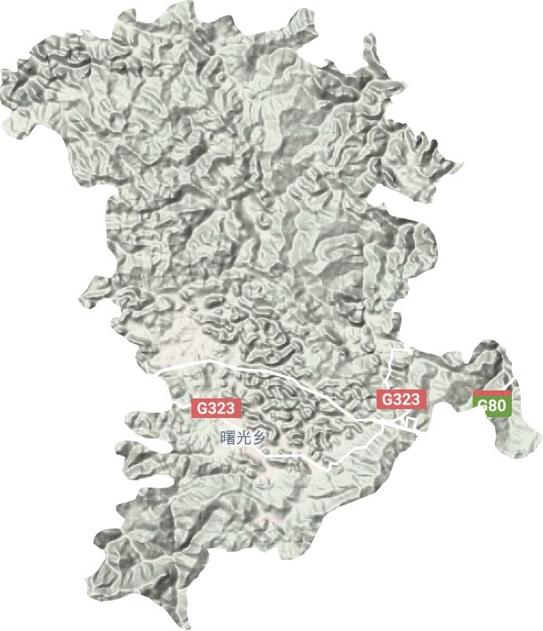 曙光鄉地形圖