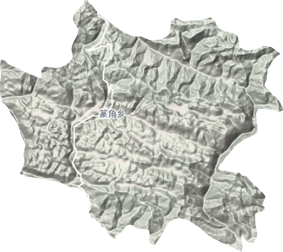篆角鄉地形圖