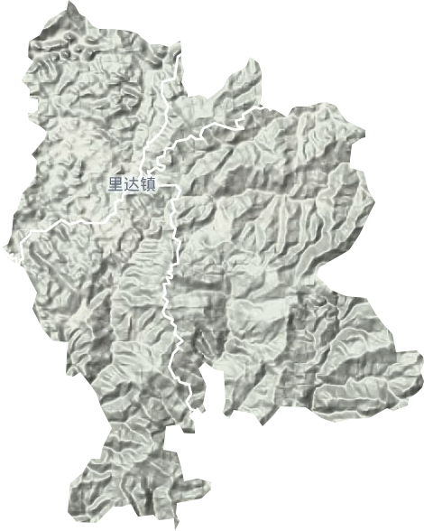 里達鎮地形圖