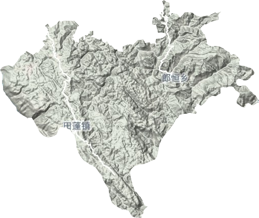 田蓬鎮(zhèn)地形圖