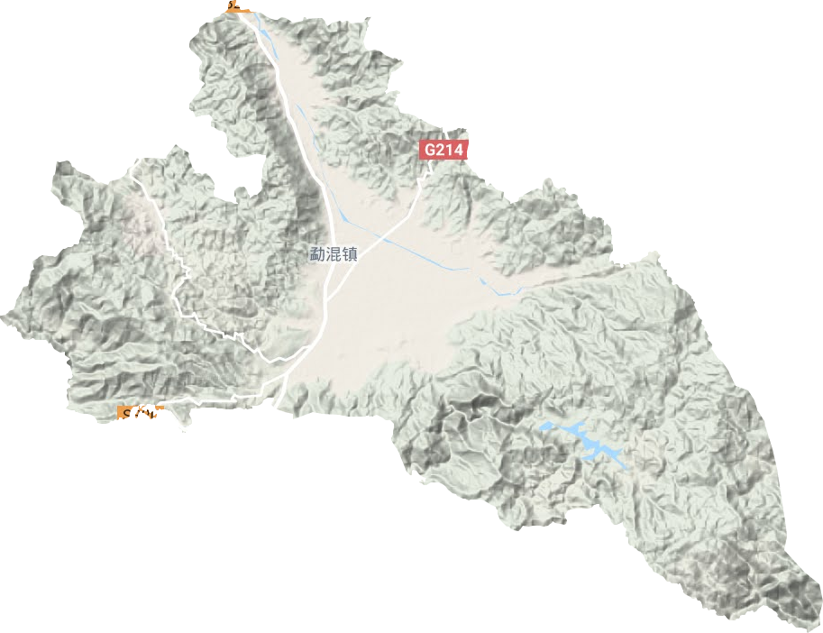 勐混鎮地形圖