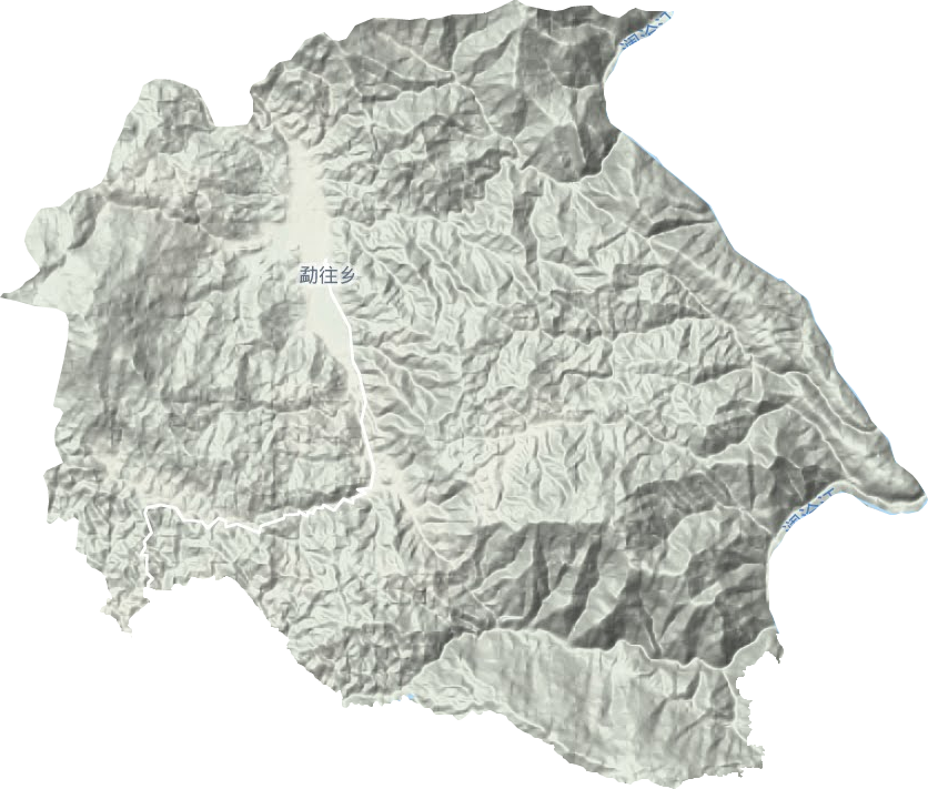 勐往鄉(xiāng)地形圖