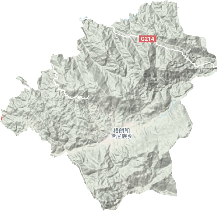 格朗和鄉地形圖