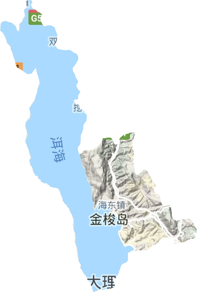 海東鎮(zhèn)地形圖