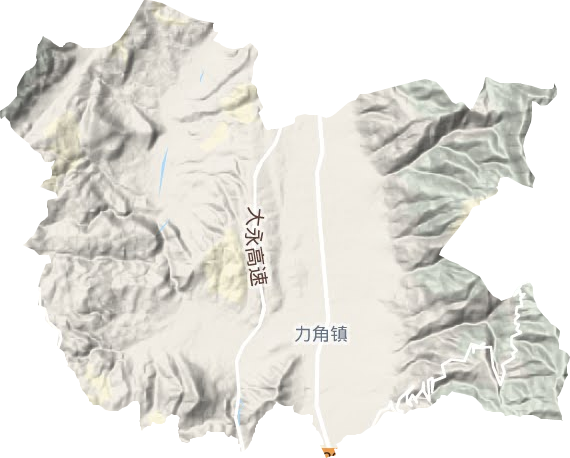 力角鎮(zhèn)地形圖
