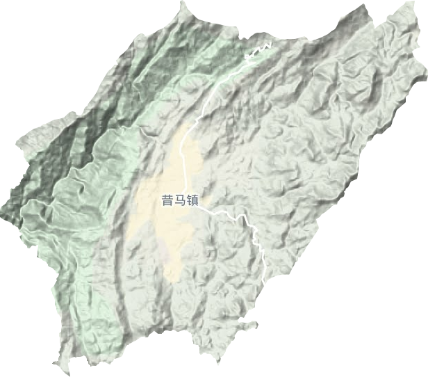 昔馬鎮地形圖