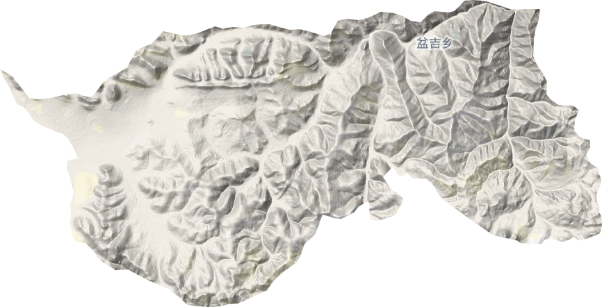 盆吉鄉(xiāng)地形圖