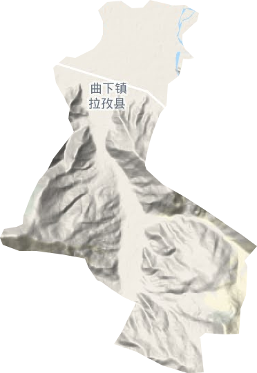 曲下鎮(zhèn)地形圖