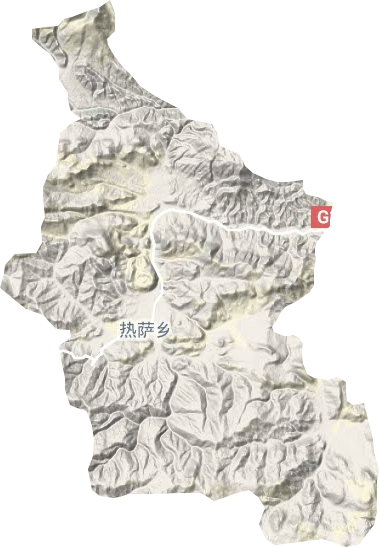 熱薩鄉地形圖