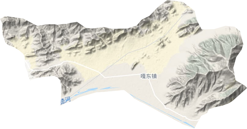 嘎東鎮地形圖