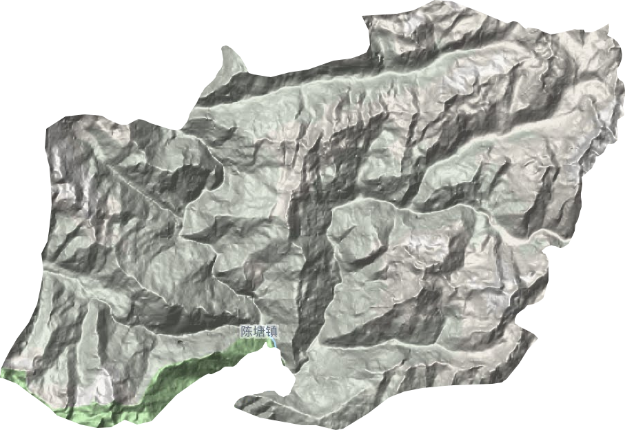 陳塘鎮地形圖