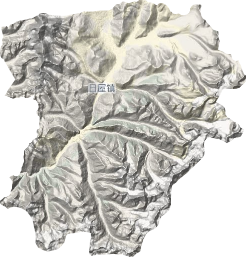 日屋鎮(zhèn)地形圖