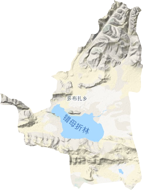 多布扎鄉地形圖