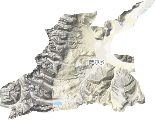 薩爾鄉地形圖