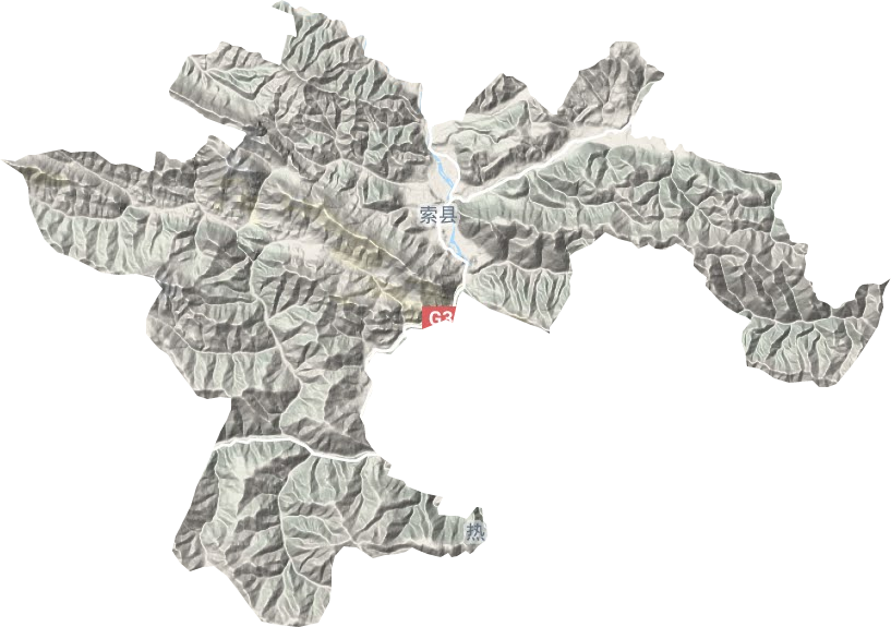 亞拉鎮地形圖