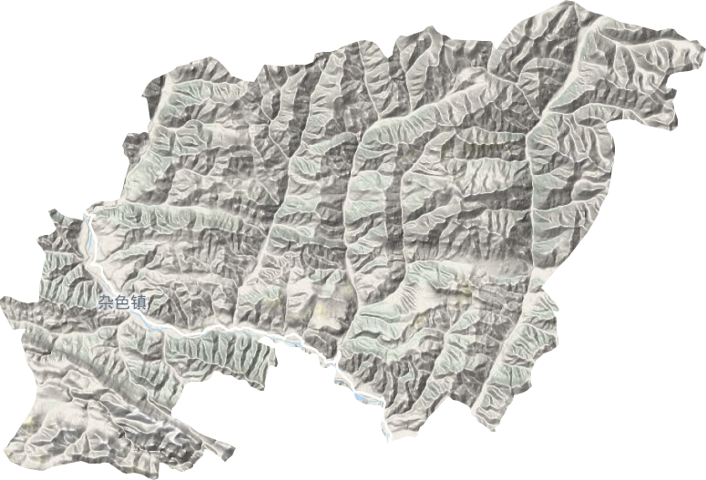 雜色鎮(zhèn)地形圖