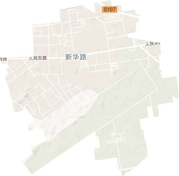新華路街道地形圖