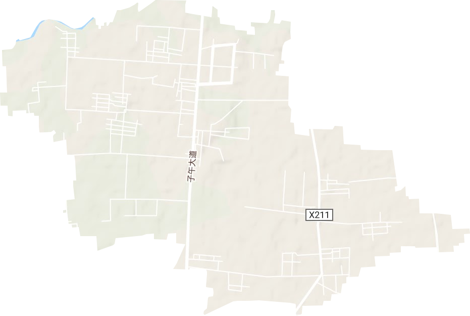 黃良街道地形圖