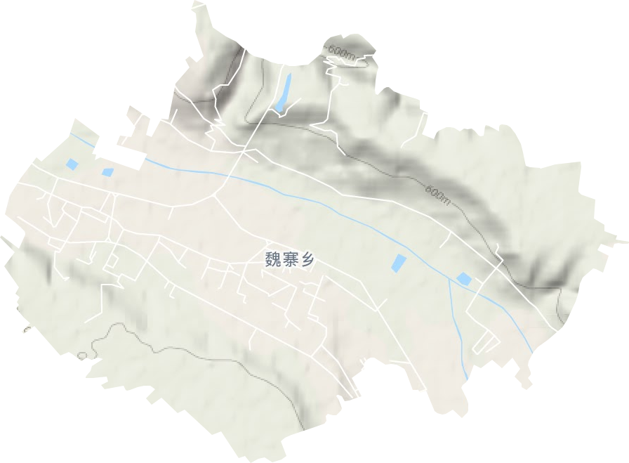 魏寨街道地形圖