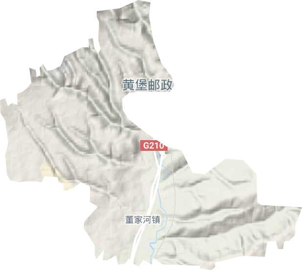 董家河鎮地形圖