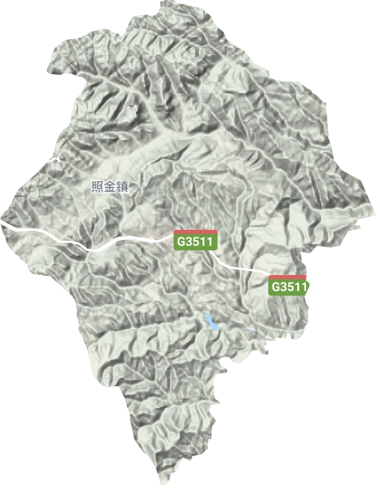 照金鎮地形圖