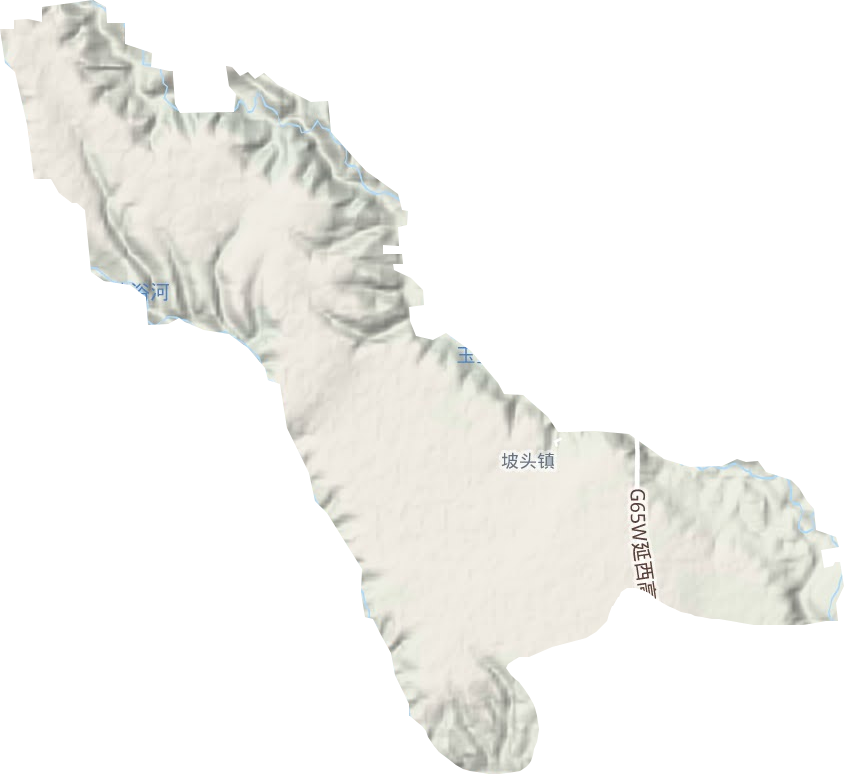 坡頭鎮地形圖