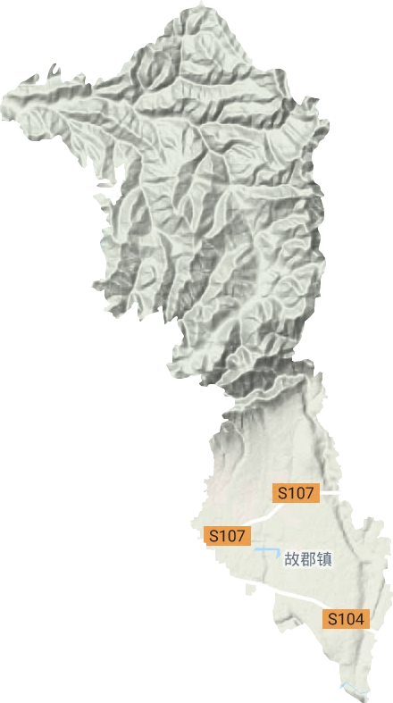 故郡鎮(zhèn)地形圖