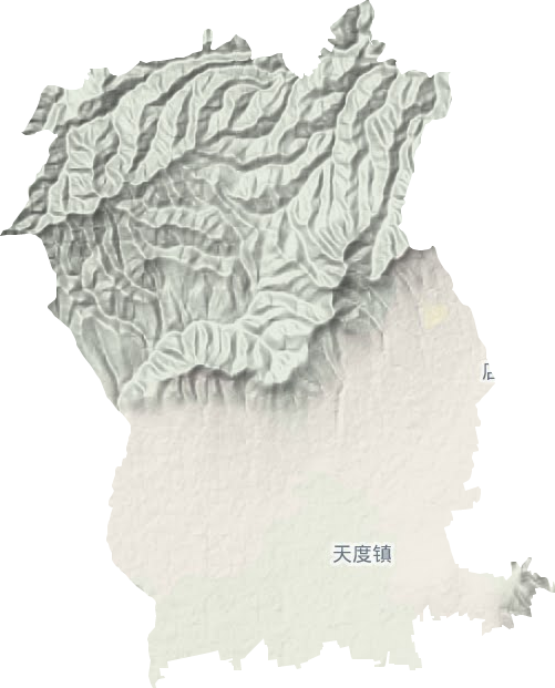 天度鎮(zhèn)地形圖