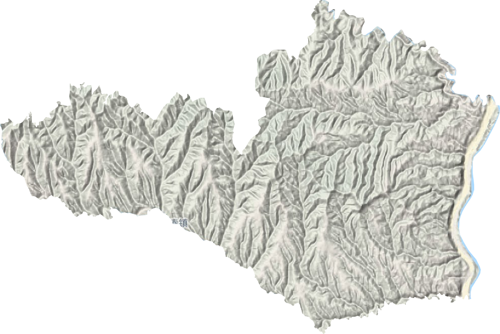 雷赤鎮地形圖