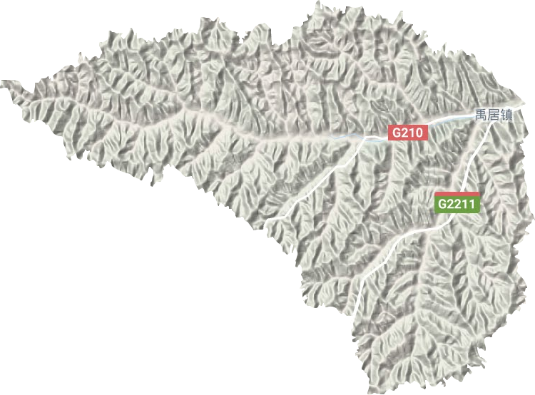 禹居鎮地形圖