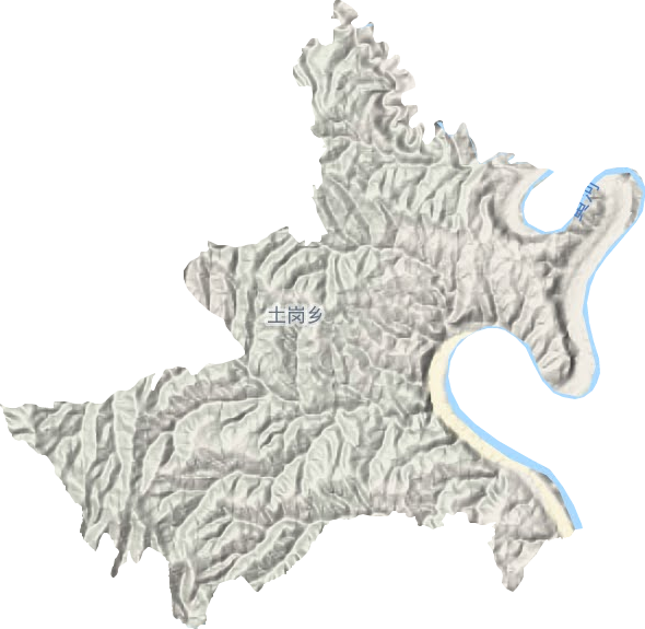 土崗鄉地形圖