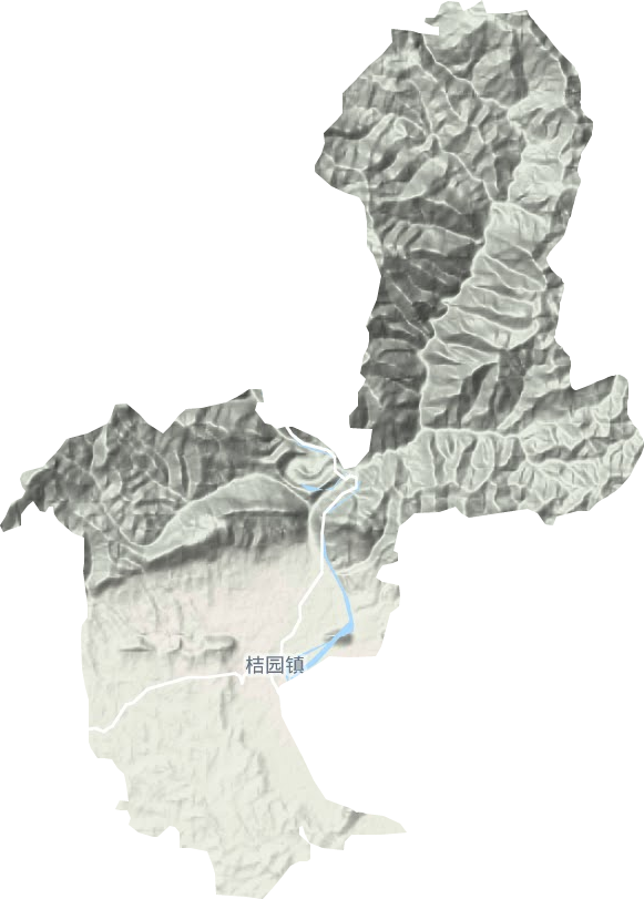 桔園鄉(xiāng)地形圖