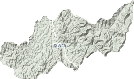 桑園鎮地形圖