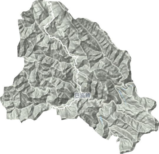 巴廟鎮地形圖