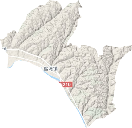 上鹽灣鎮(zhèn)地形圖