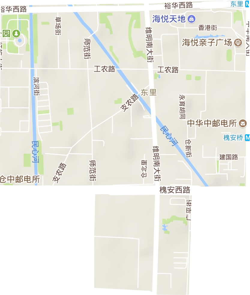 東里街道地形圖