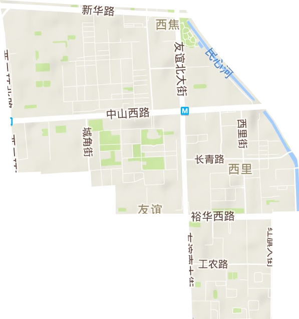 友誼街道地形圖
