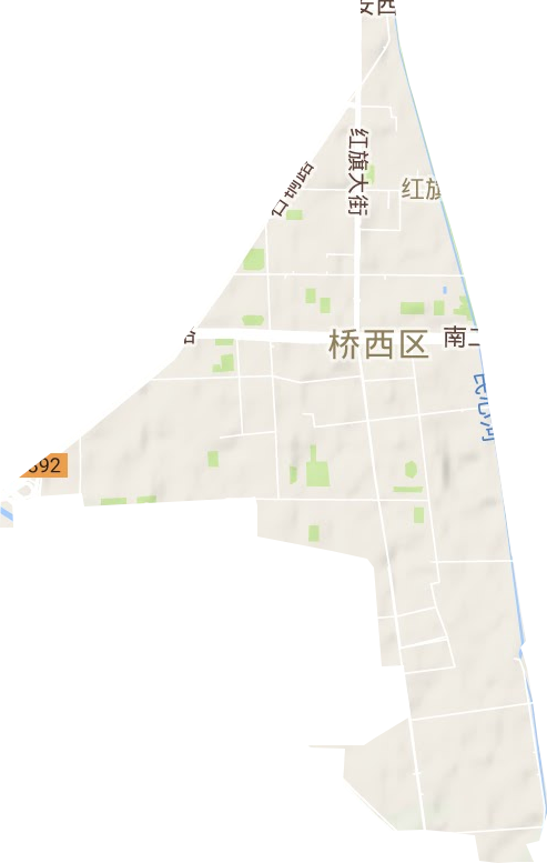 紅旗街道地形圖