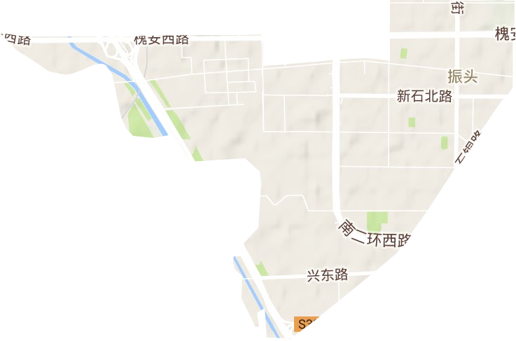 振頭街道地形圖