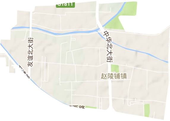 趙陵鋪鎮(zhèn)地形圖