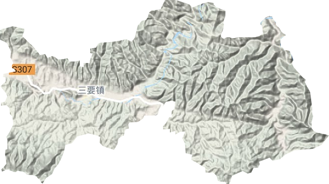三要鎮地形圖