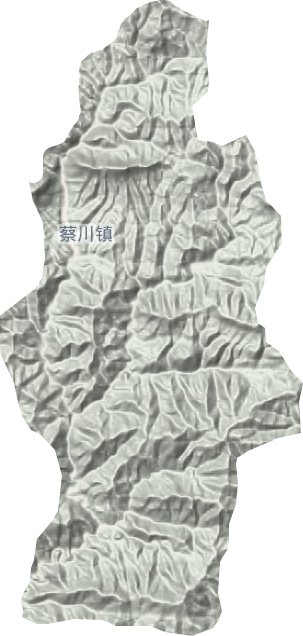 蔡川鎮(zhèn)地形圖