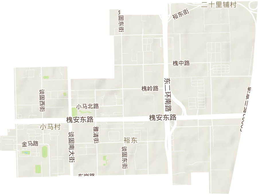 裕東街道地形圖