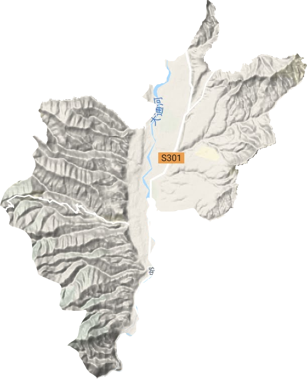 河橋鎮(zhèn)地形圖