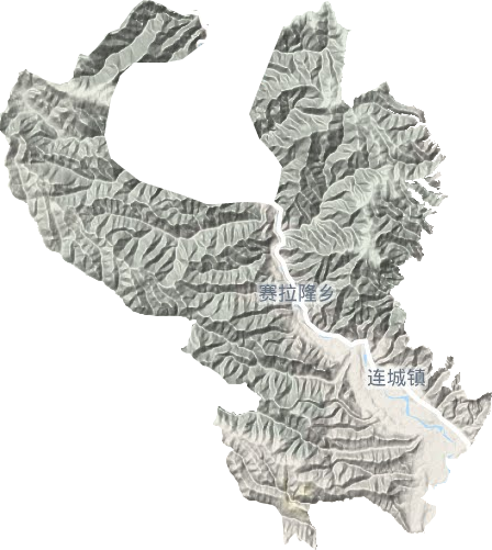 連城鎮(zhèn)地形圖