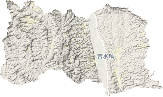 苦水鎮(zhèn)地形圖