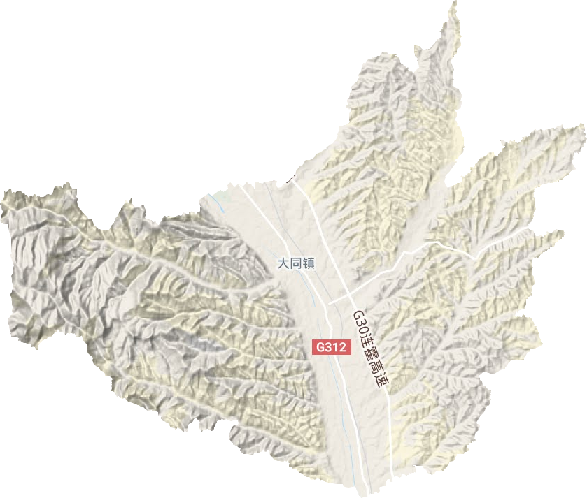 大同鎮(zhèn)地形圖