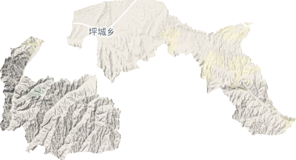 坪城鄉地形圖