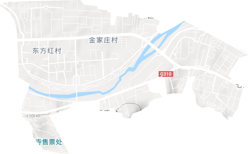 七里墩街道地形圖
