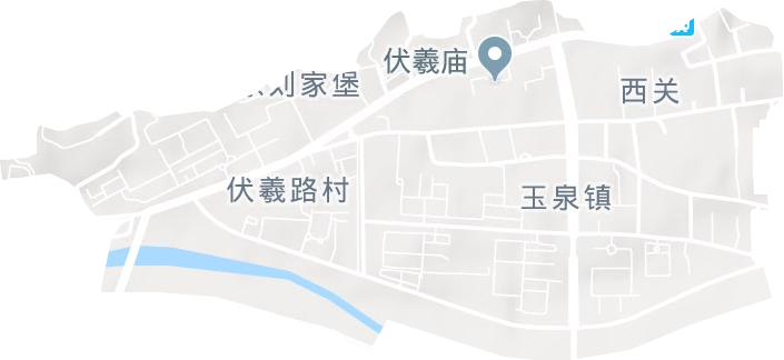 西關街道地形圖